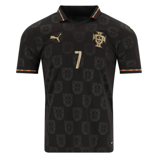 Camiseta de aficionado de Portugal Pantera Negra 2025/26 #7 Ronaldo