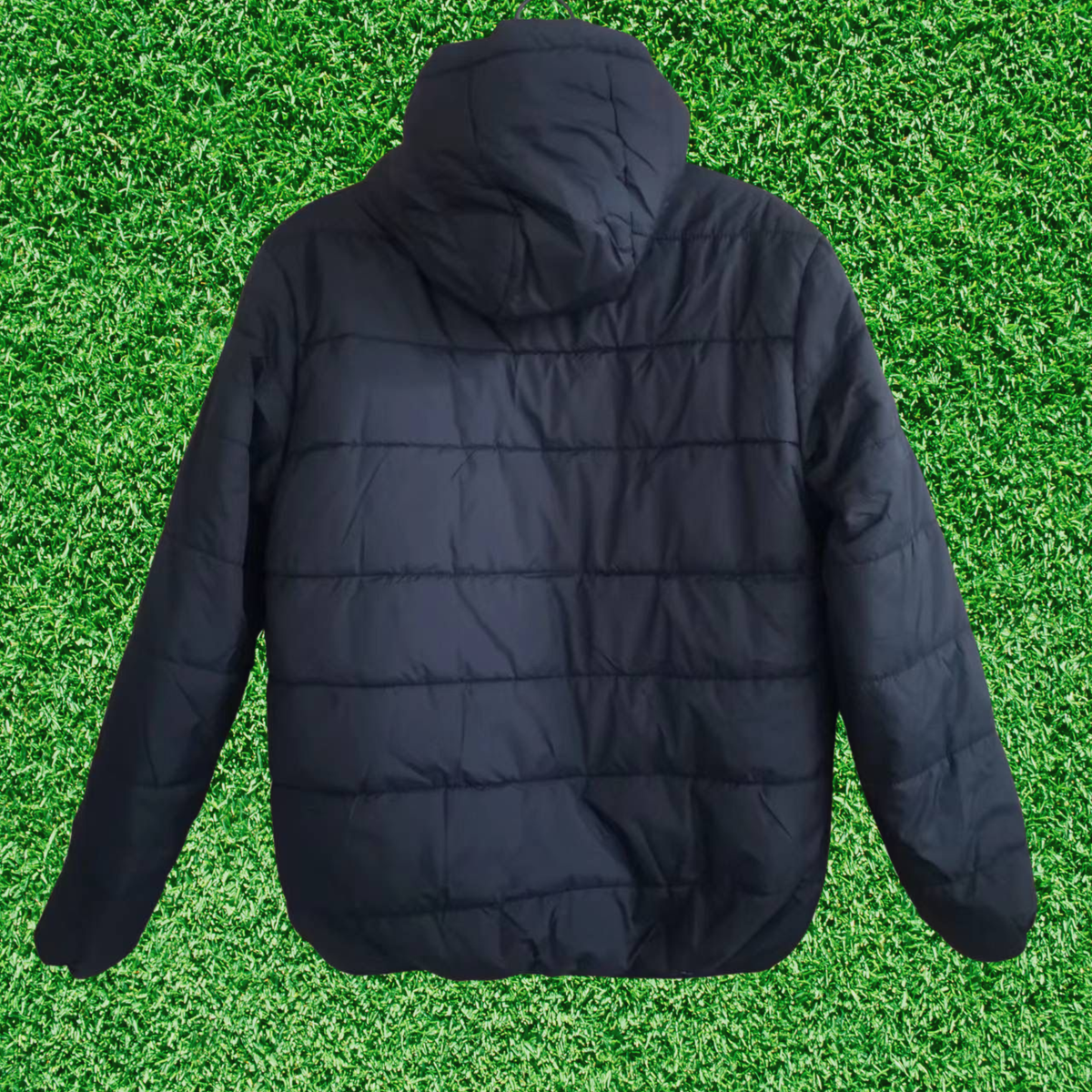 Chaqueta negra brasileña con chaqueta acolchada
