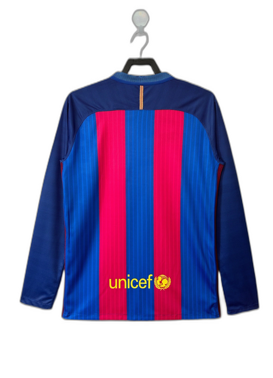Camiseta local del Barcelona 16/17 - Versión retro de manga larga