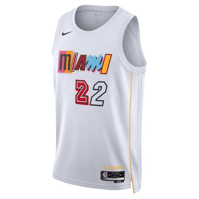Camiseta unisex de la NBA Jimmy Butler Miami Heat 2023 - Edición Ciudad - Blanco