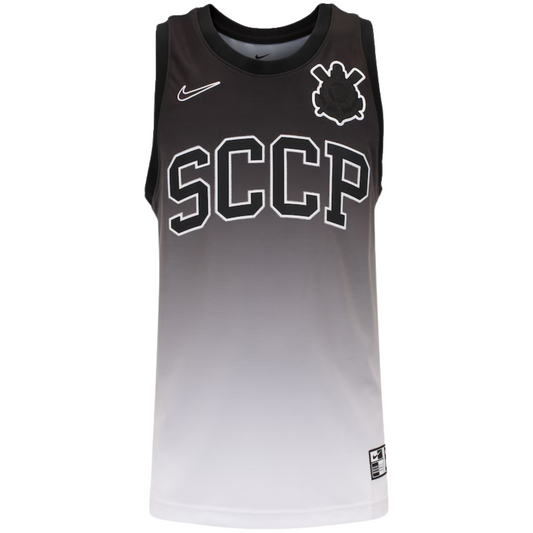 Corinthians Black and White Jersey 25/26 Fan Version