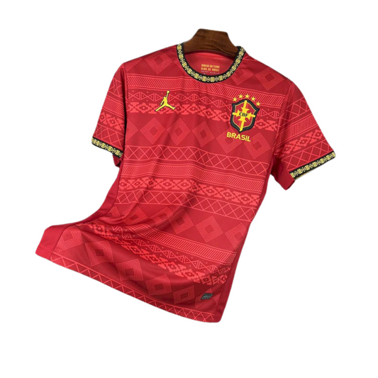 Brazil Red Jordan Special 25/26 Fan Jersey 