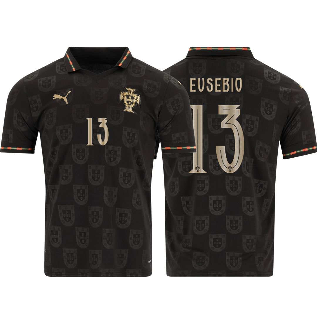 Camiseta de aficionado de Portugal Pantera Negra 2025/26 #13 Eusebio 