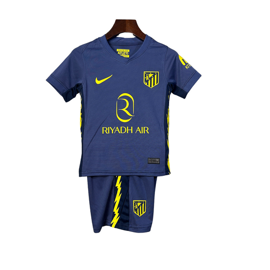 Equipación del Atlético de Madrid II 25/26 para niños 