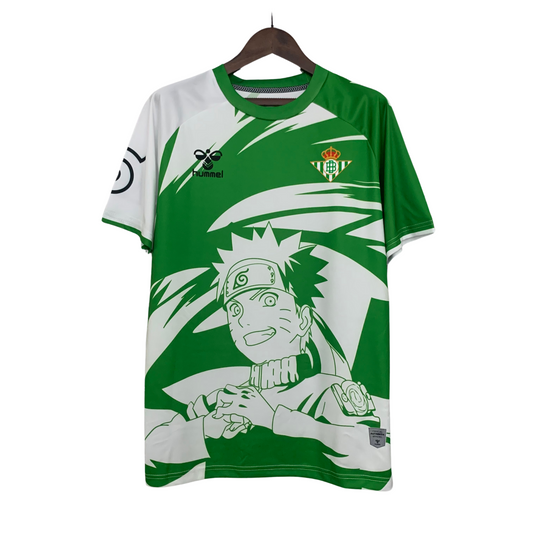Camiseta especial de aficionado Naruto 25/26 del Real Betis 