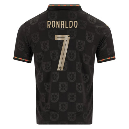 Camiseta de aficionado de Portugal Pantera Negra 2025/26 #7 Ronaldo 