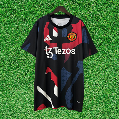 Camiseta de visitante prepartido del Manchester United 24/25, versión para aficionados 