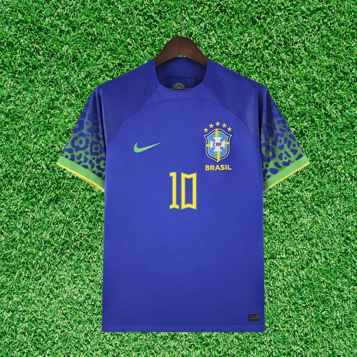Camiseta de visitante de Brasil 2022, versión para aficionados 