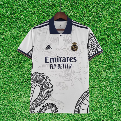 Real Madrid Special Edition White Dragon Jersey 25/26 Fan Version 