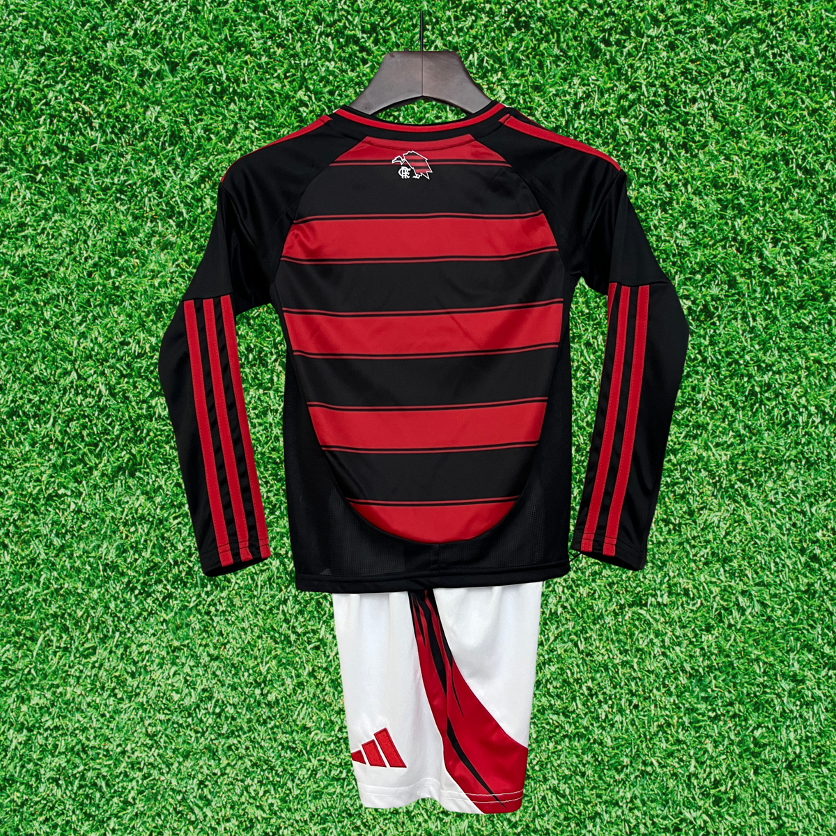 Flamengo Home Kit Manga Larga 25/26 Niños 