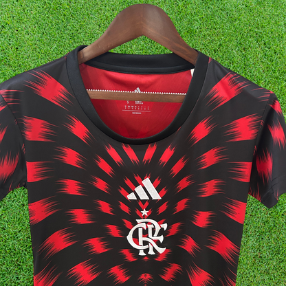 Camiseta de aficionado femenina del Flamengo prepartido 25/26 