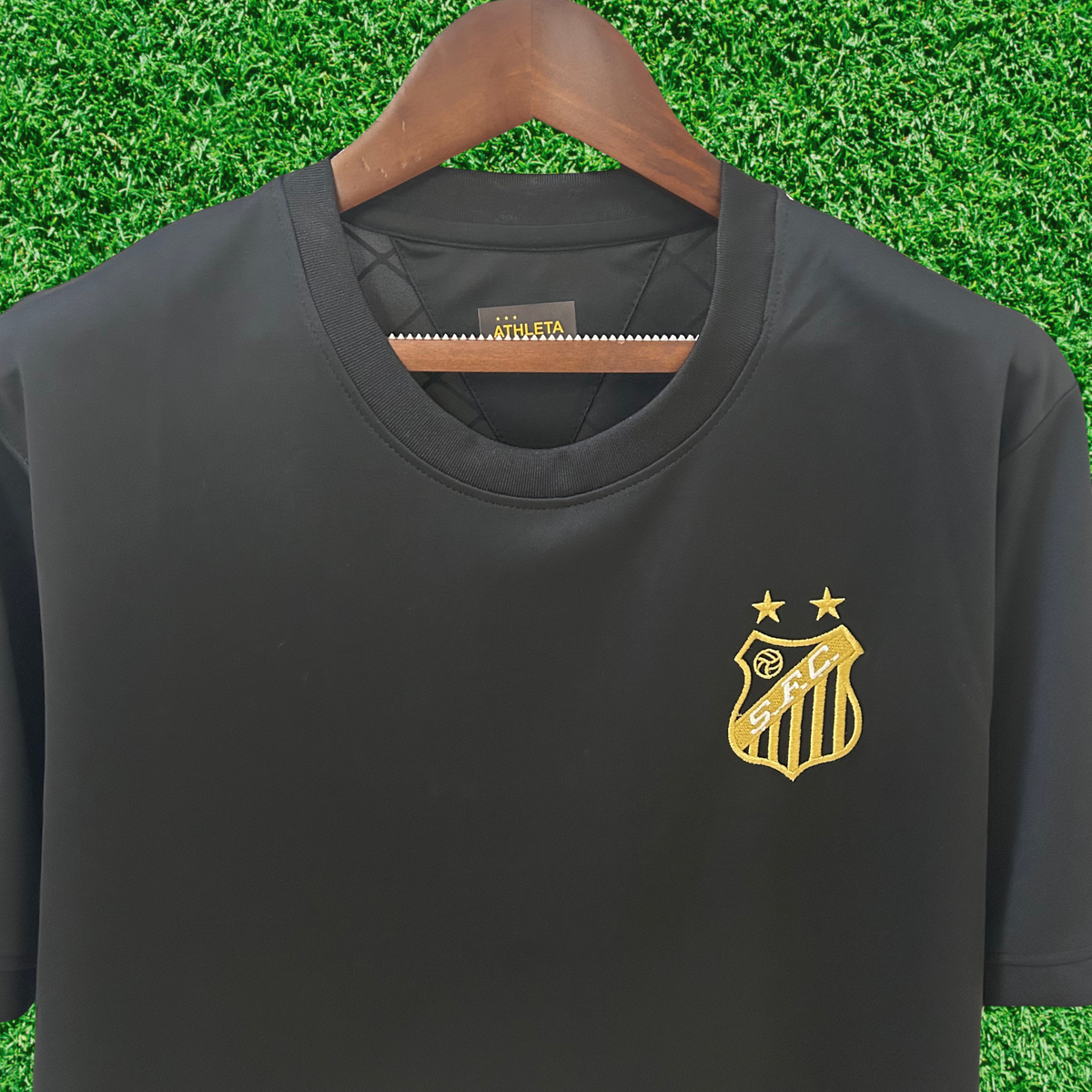 Camisa Santos Pelé Mil Gols Preta 25/26 Torcedor