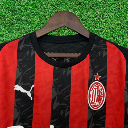 Camiseta local del AC Milan 25/26, versión para aficionados 