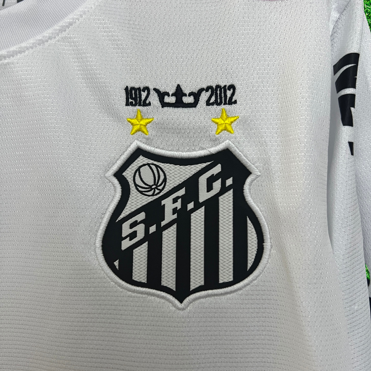 Camiseta de local del Santos 11/12 Retro Manga Larga 