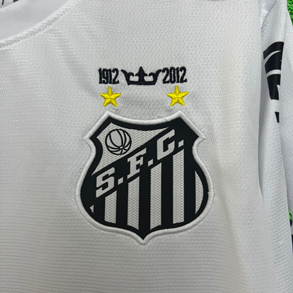 Camiseta de local del Santos 11/12 Retro Manga Larga 