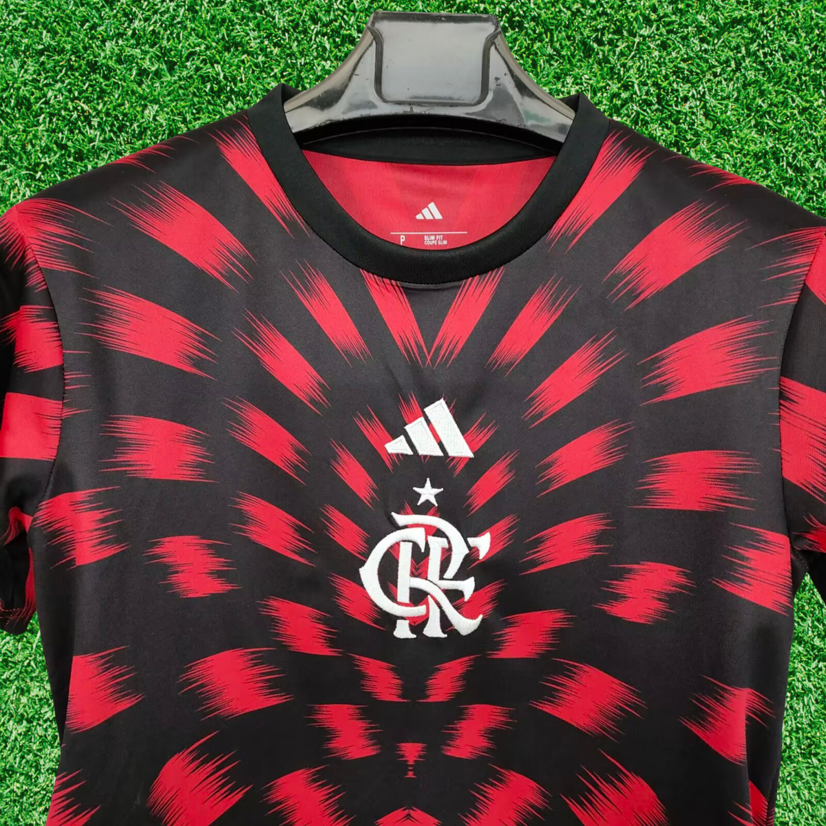 Camiseta Flamengo Pre-Partido 25/26 Versión Fan 