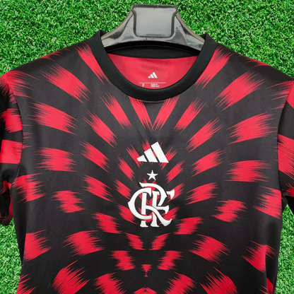 Camiseta Flamengo Pre-Partido 25/26 Versión Fan 