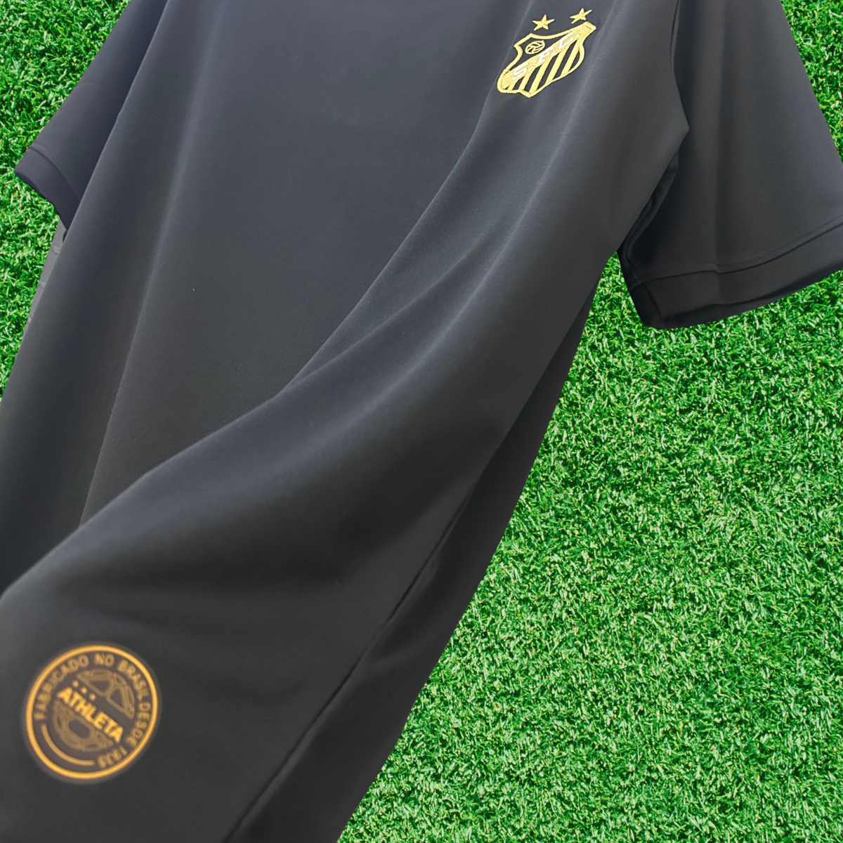 Camisa Santos Pelé Mil Gols Preta 25/26 Torcedor