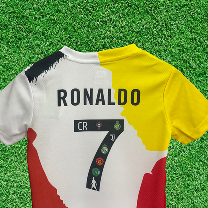 Kit de leyendas de Cristiano Ronaldo 25/26 para niños 