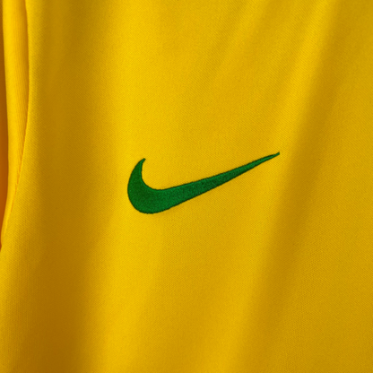 Camiseta de local de Brasil 1998 retro de manga larga 