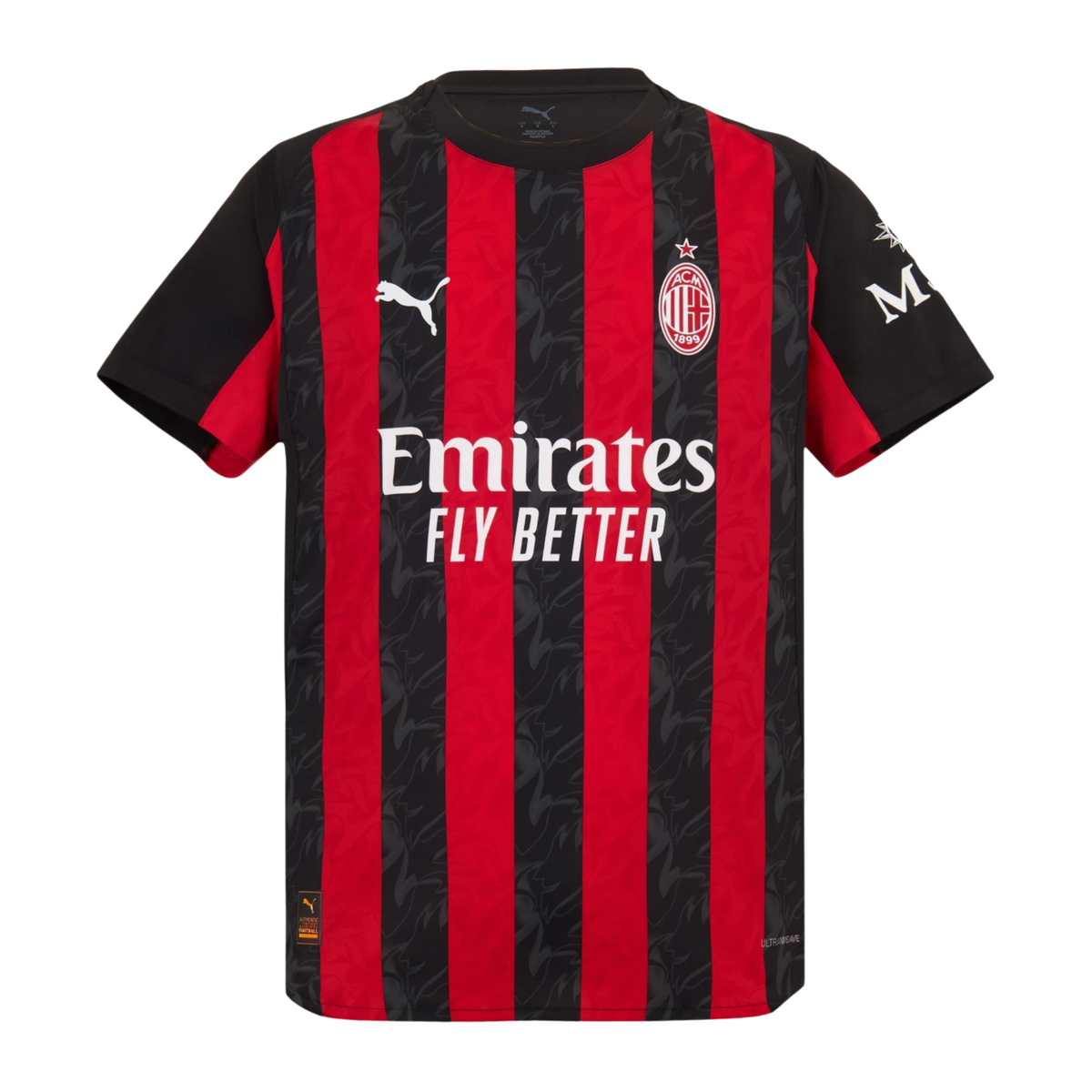Camiseta local del AC Milan 25/26, versión para aficionados 