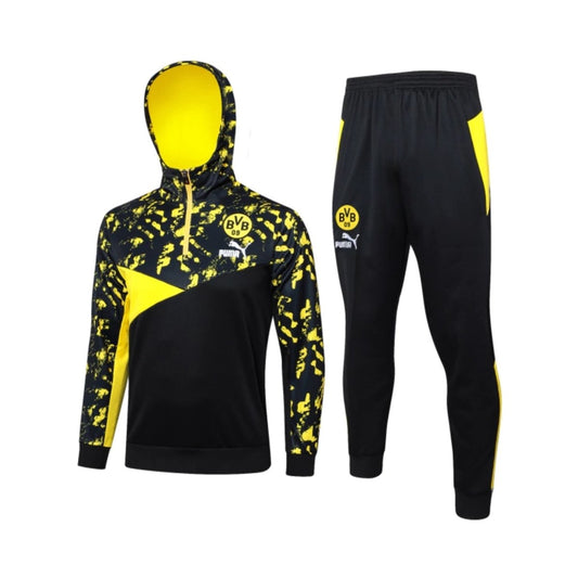Borussia Dortmund 24/25 Tracksuit - Half Zip with Hood