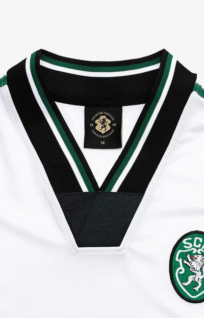 Camisola SPORTING VINTAGE retrô branca ANOS 90 - 2025/26 [pré venda: 11 a 22 dias úteis]
