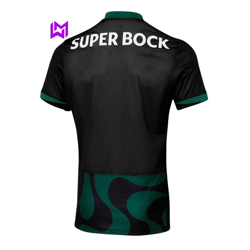 Camiseta negra de visitante del Sporting 2025/26 - ¡NUEVO LANZAMIENTO! 🔥💚 