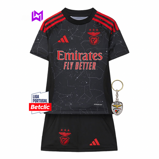 Conjunto Infantil Benfica Alternativa 2024/25 - ÚLTIMAS UNIDADES! 🔥🦅