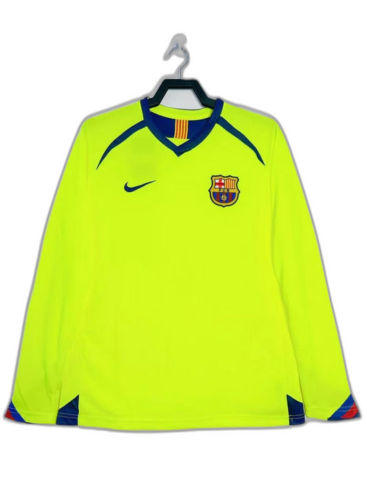 Barcelona 05/06 II Away Jersey - Long Sleeve Retro Version