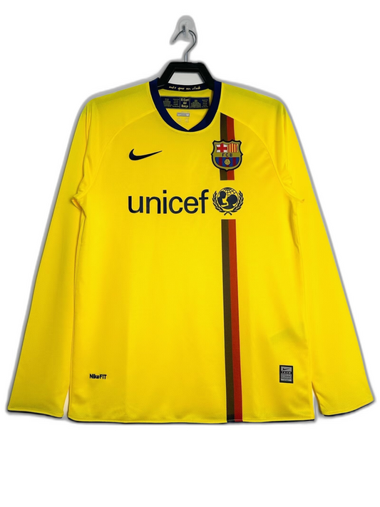 Camiseta de visitante del Barcelona 08/09 II - Versión retro de manga larga
