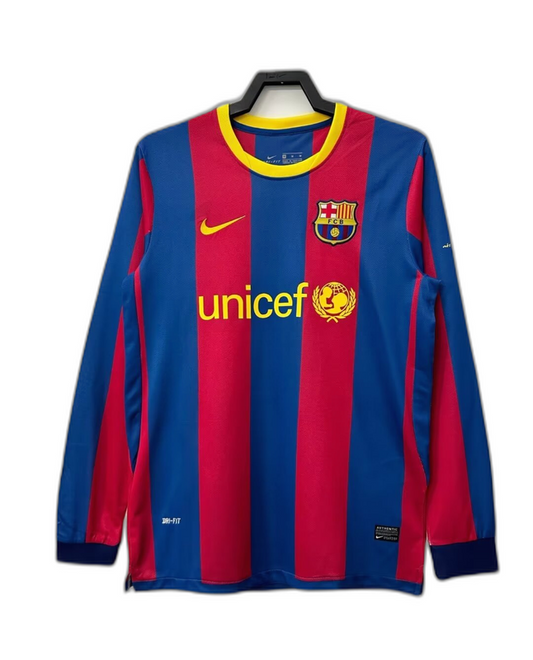 Camiseta local del Barcelona 10/11 I - Versión retro de manga larga
