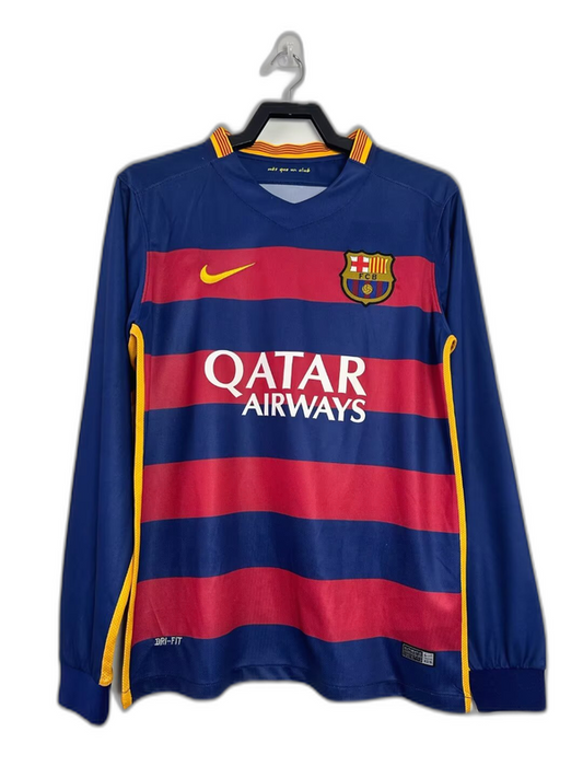 Camiseta local del Barcelona 15/16 - Versión retro de manga larga