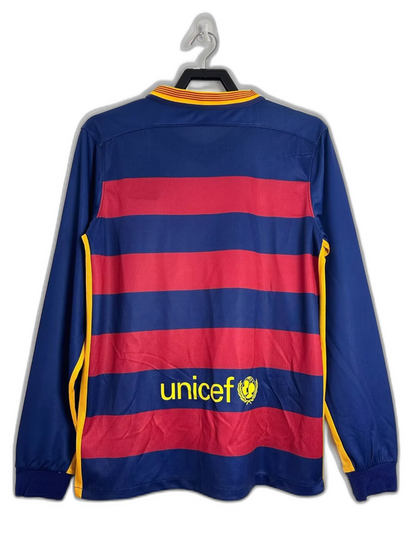 Camiseta local del Barcelona 15/16 - Versión retro de manga larga