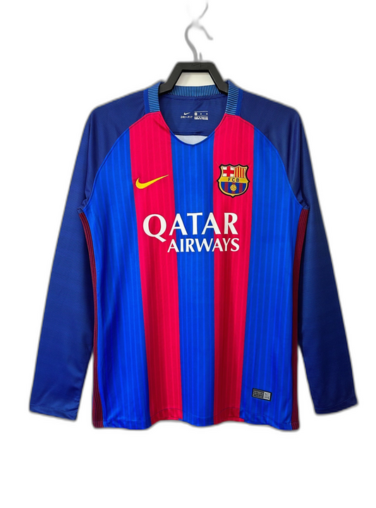 Camiseta local del Barcelona 16/17 - Versión retro de manga larga