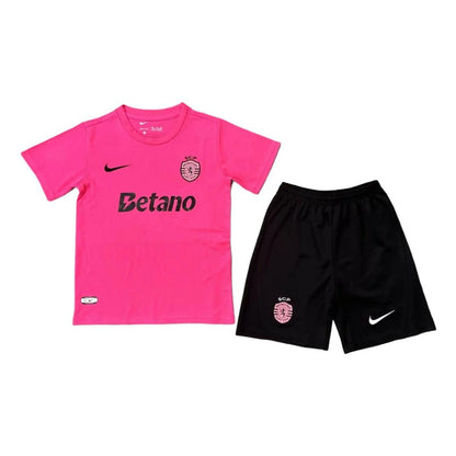Conjunto Infantil Sporting Outubro Rosa 2024/25 - ÚLTIMAS UNIDADES! 🔥💖