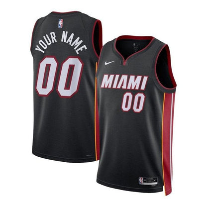 Camiseta unisex de la NBA Miami Heat 2023 negra - Edición Icon