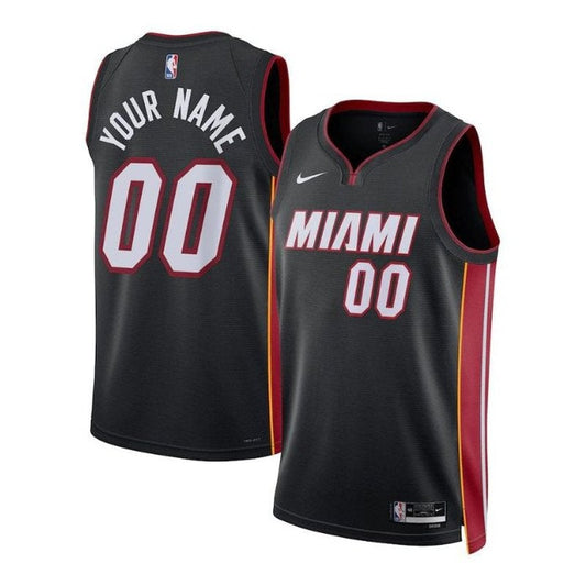 Camiseta unisex de la NBA Miami Heat 2023 negra - Edición Icon