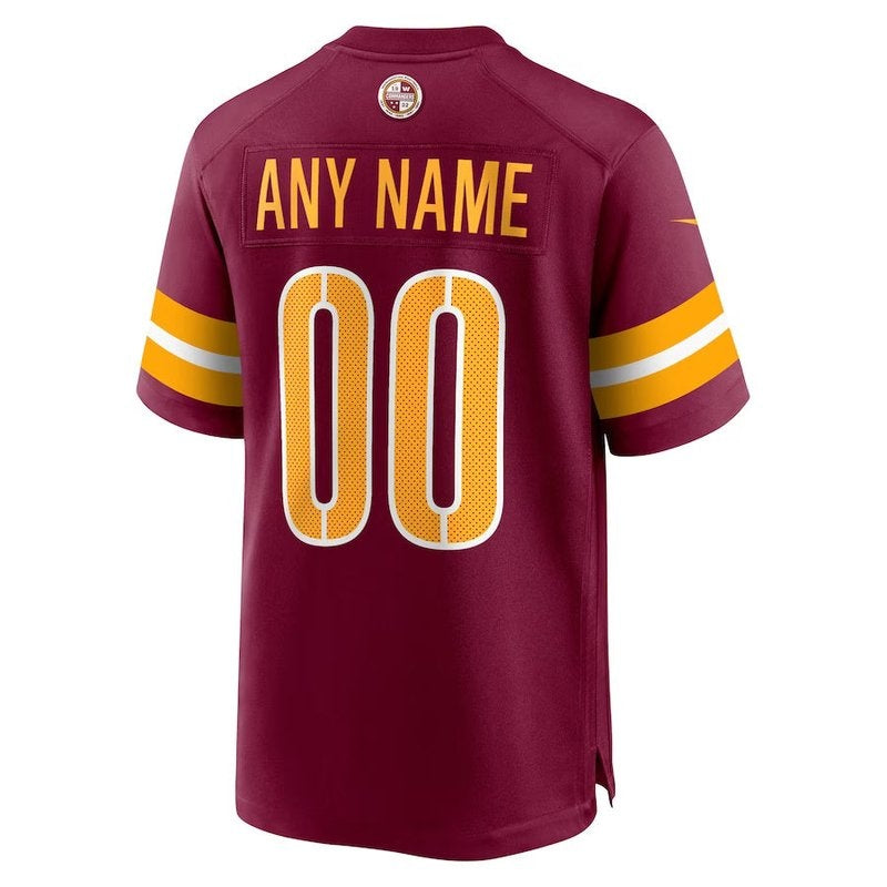 Washington Commanders - Camiseta personalizada de la NFL color burdeos