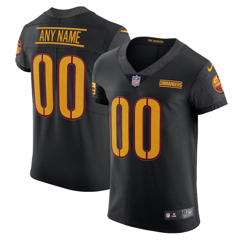 Camiseta alternativa personalizada de la NFL de los Washington Commanders (negro)