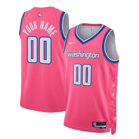 Camiseta unisex de la NBA Washington Wizards 2023 - Edición Ciudad - Rosa