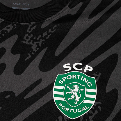 Camisola Sporting Guarda-Redes Preta 2025/26 - ÚLTIMAS UNIDADES! 🔥💚